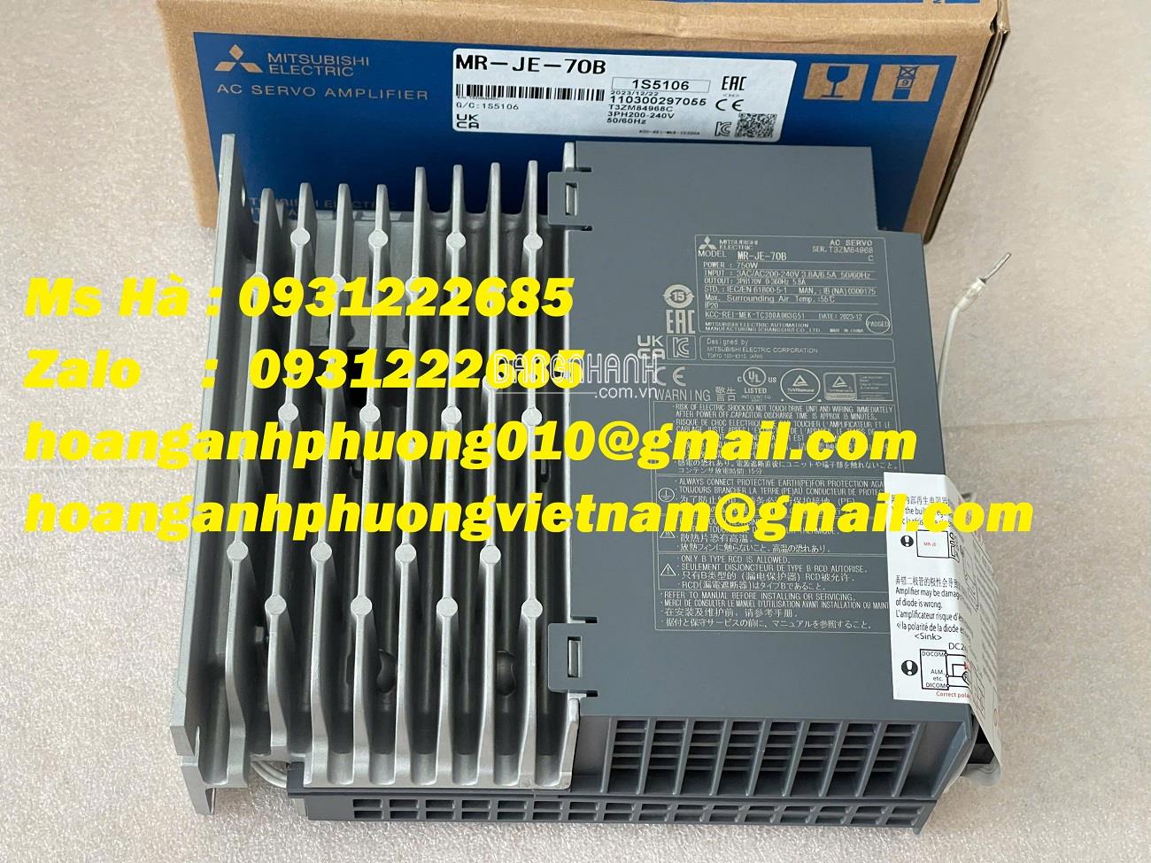 Bộ điều khiển dòng JE series MR-JE-70B mitsubishi 