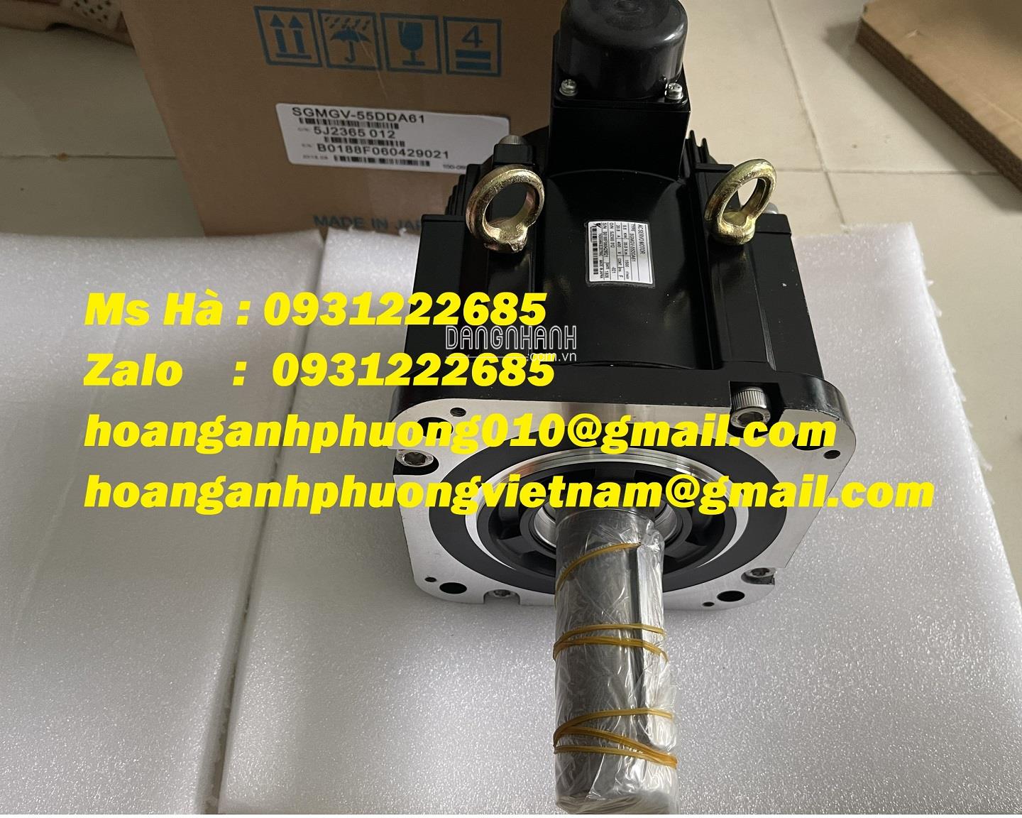 Bộ servo motor yaskawa SGMGV-55DDA61 chính hiệu - ưu đãi giá 