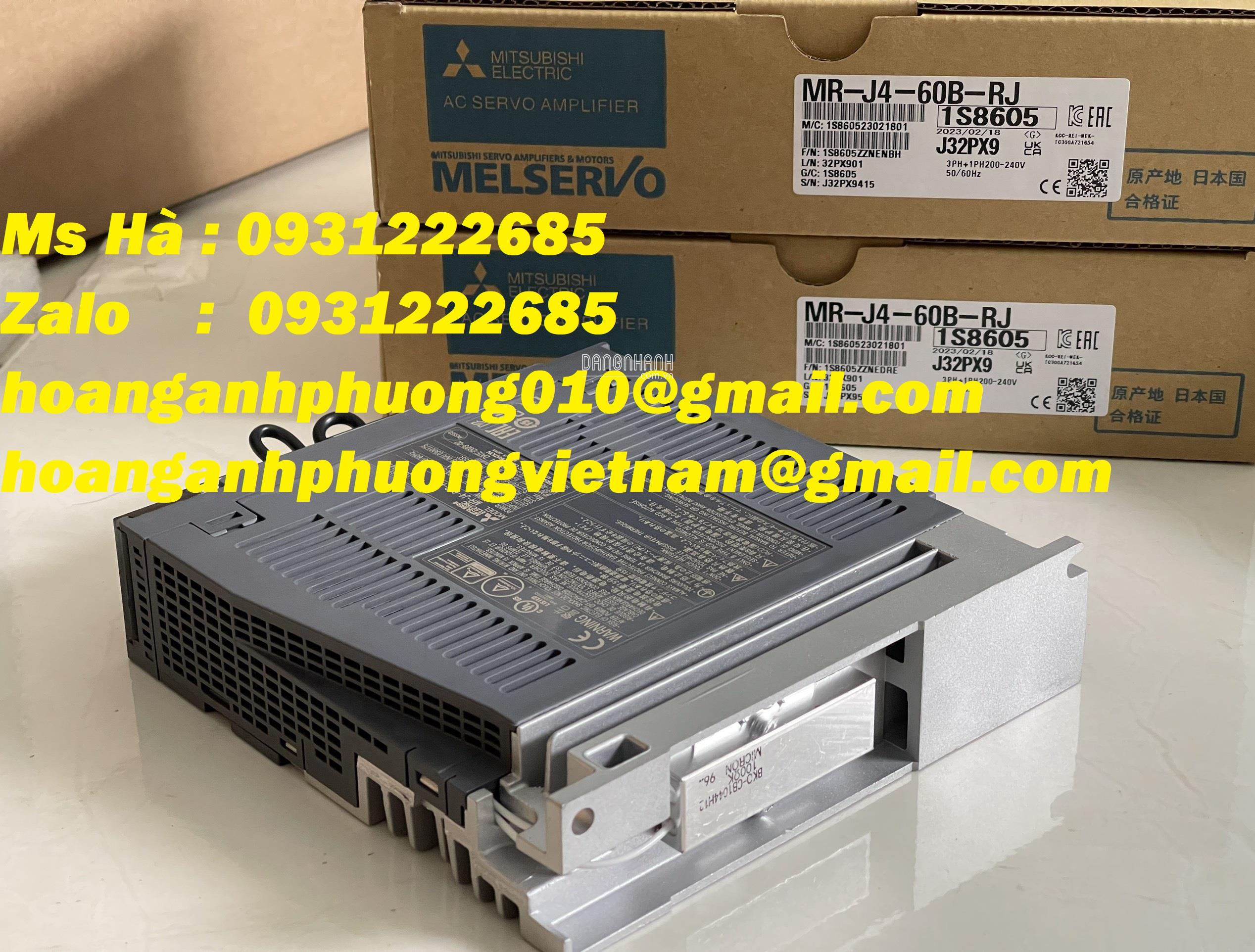 Mitsubishi - nhập hàng mới - Bộ điều khiển servo MR-J4-60B-RJ  
