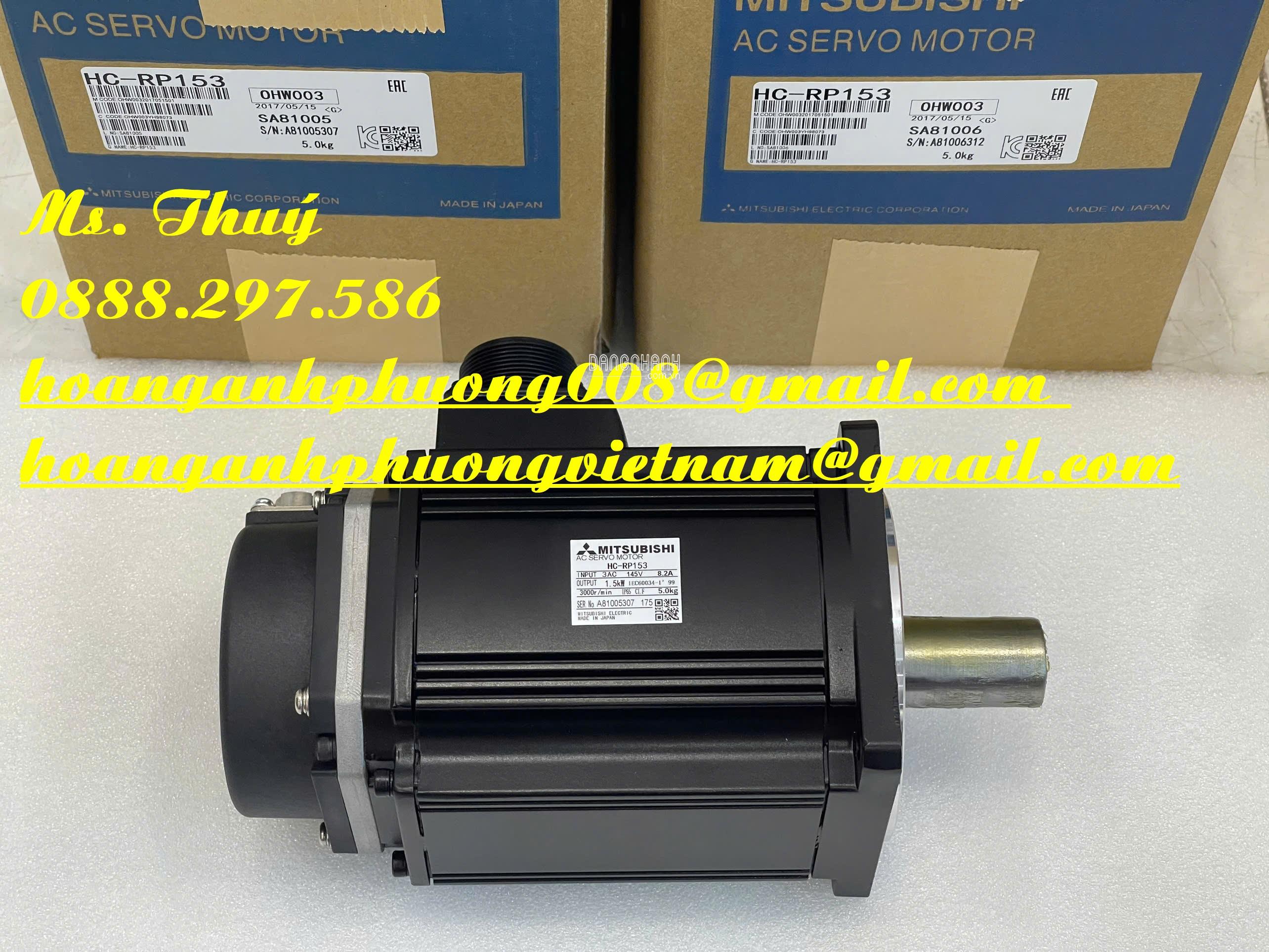 AC servo motor HC-RP153 Mitsubishi - Thiết bị nhập khẩu giá tốt