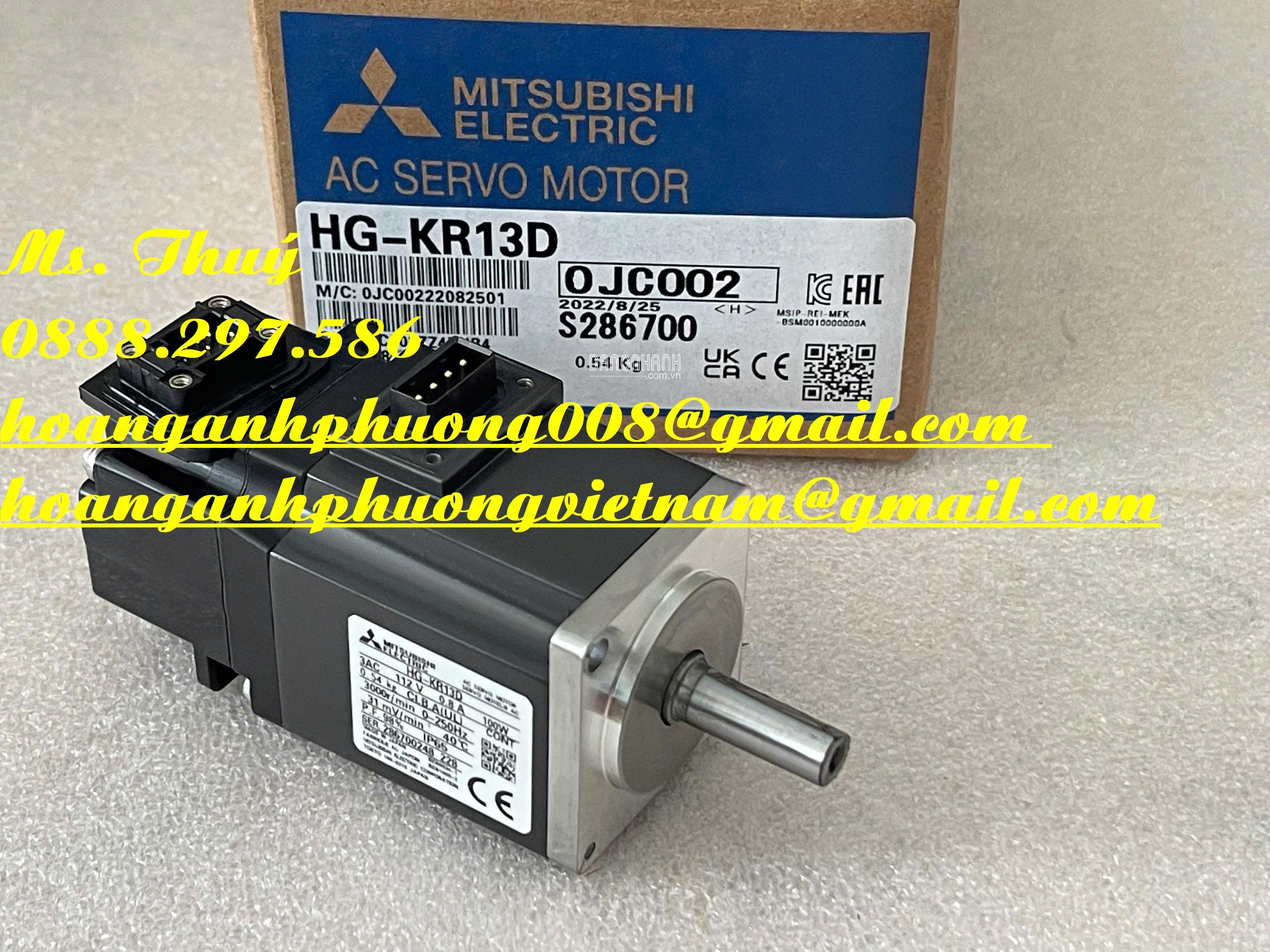 Ưu đãi giá tốt - Động cơ Servo Mitsubishi HG-KR13D - New 100%