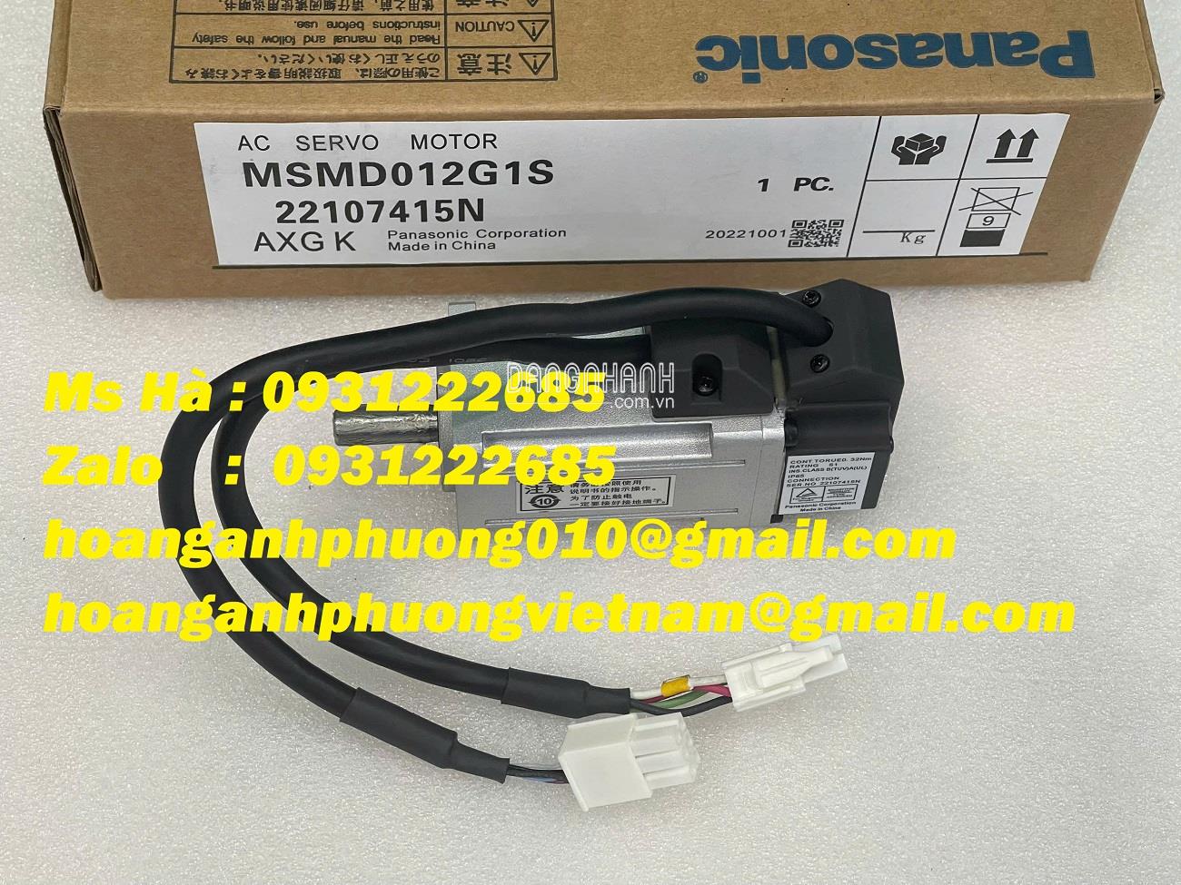 Điện tự động hóa - Servo nhập mới MSMF012L1S2 panasonic 100W