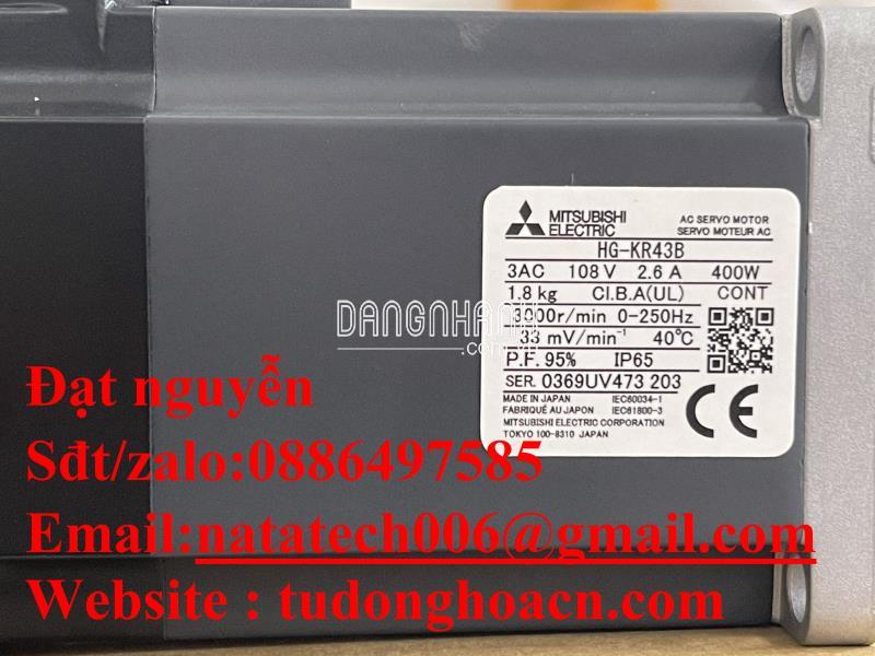 HG-KR43B bộ động cơ Servo Motor Misubishi giá tốt cạnh tranh - công suất 400W
